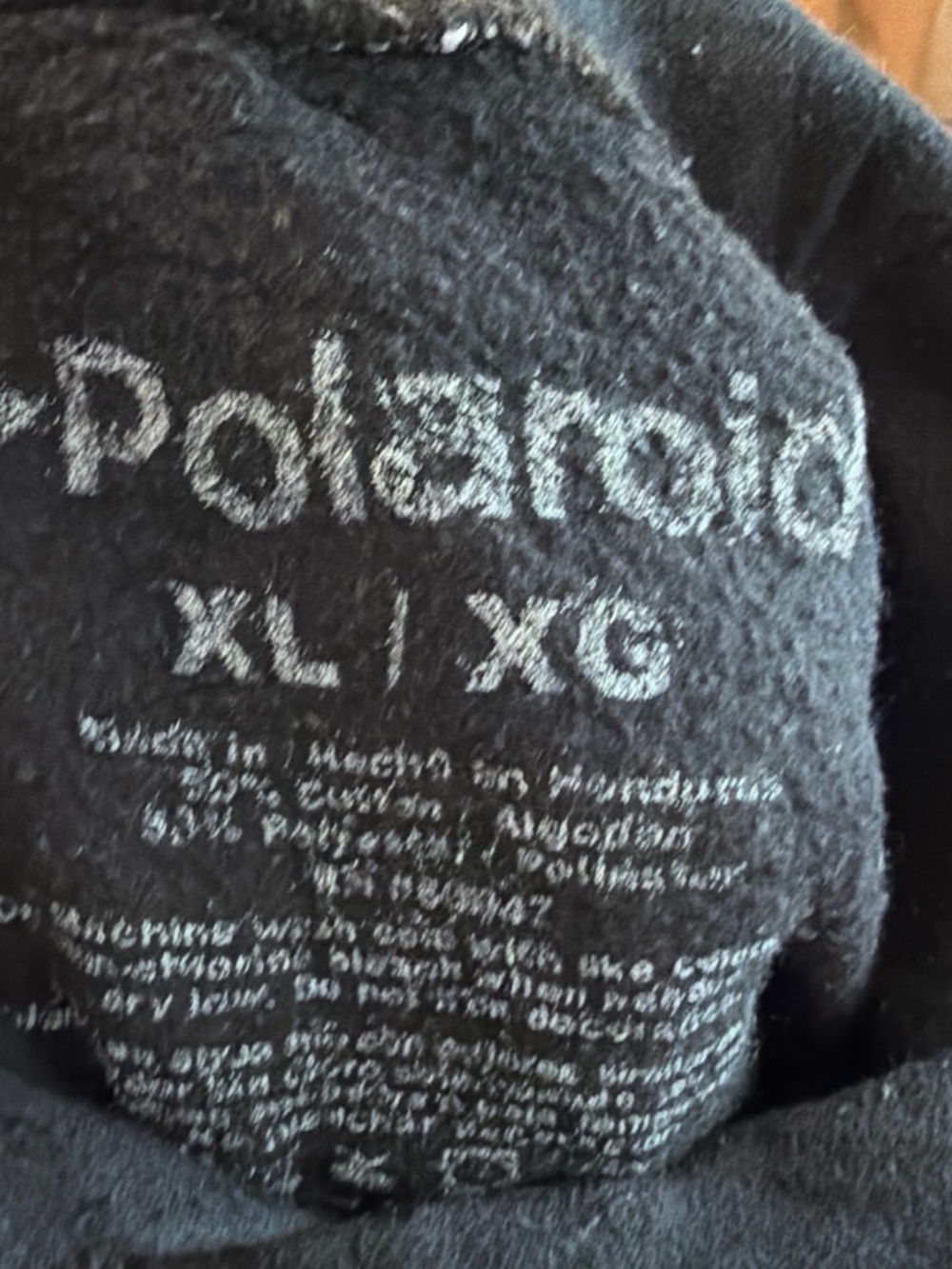 Polaroid Men's Black Zip-Up Sweater with White Logo